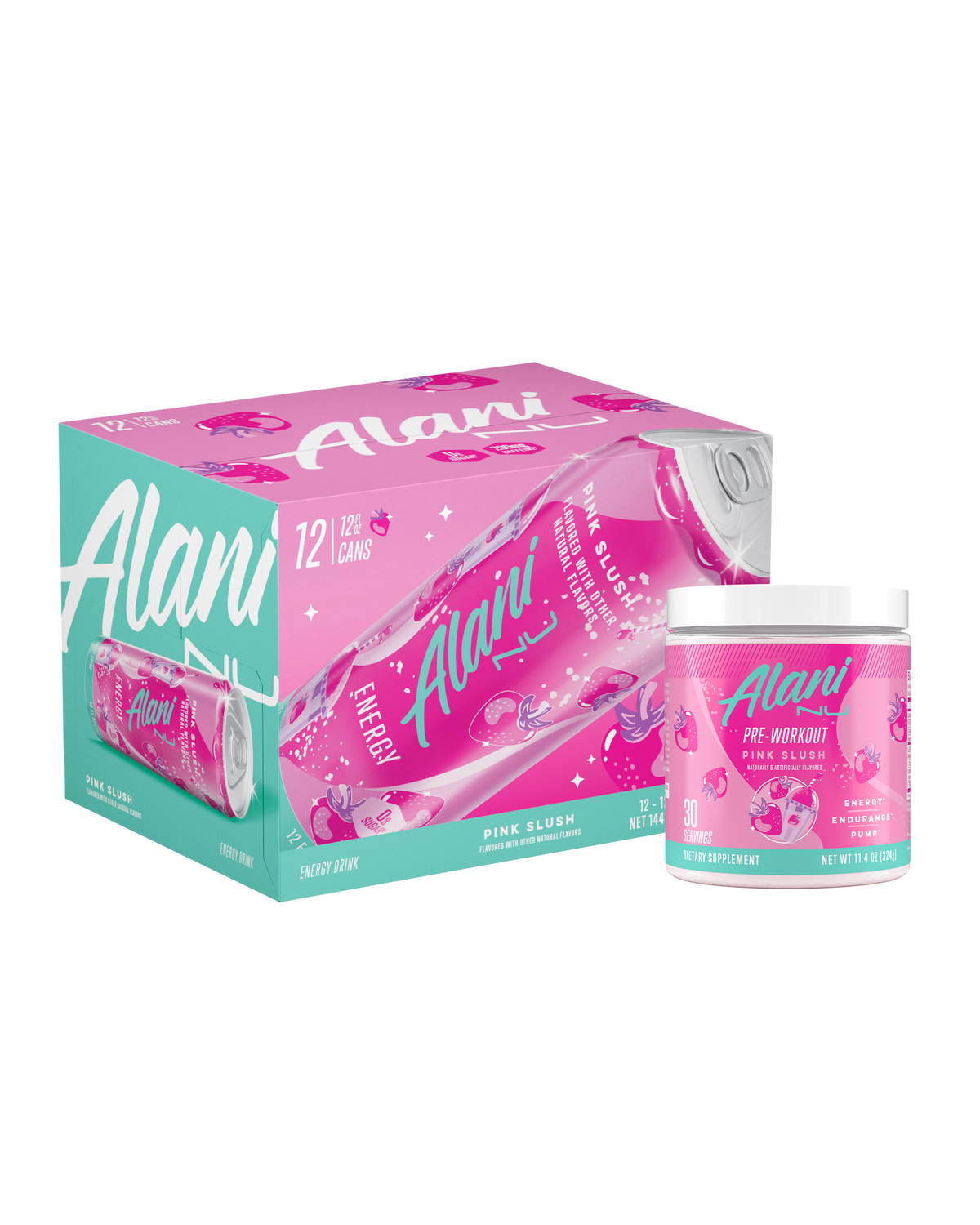 Pink Slush Energy Drink and Pre-Workout Bundle