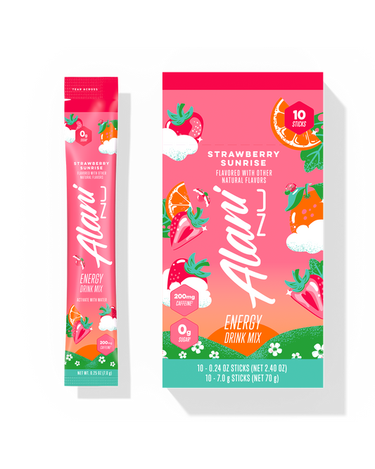 Strawberry Sunrise Energy Sticks - 10-Pack