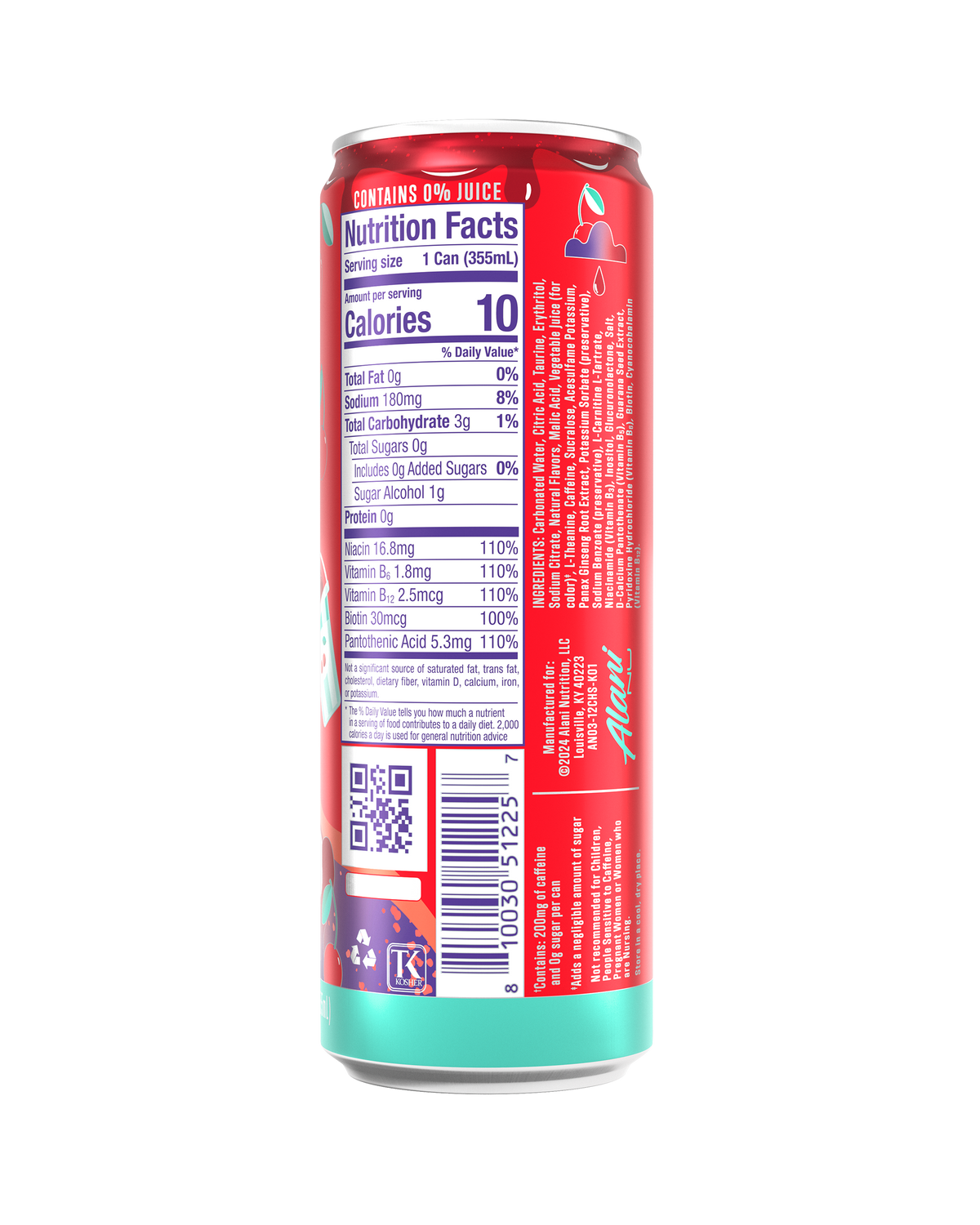 Alani Nu Cherry Slush Energy Drink, 12-Pack