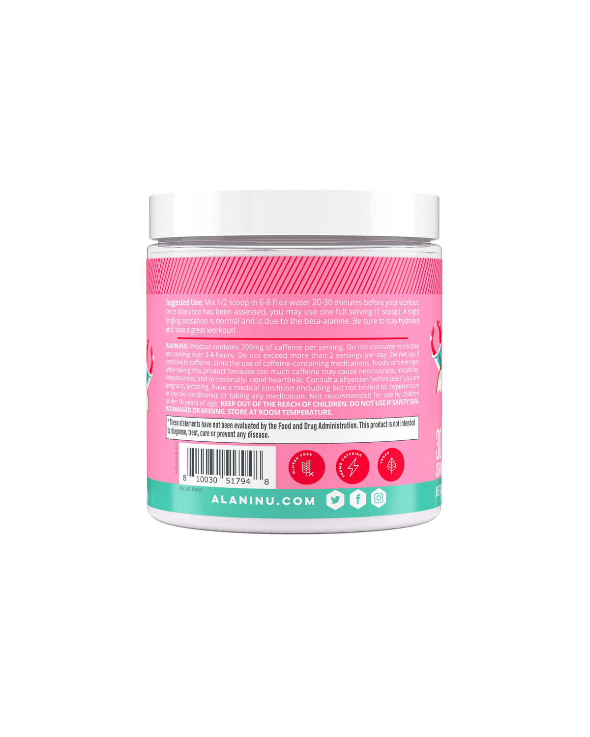Alani Nu Hawaiian Shaved Ice Pre-Workout, 30 Servings