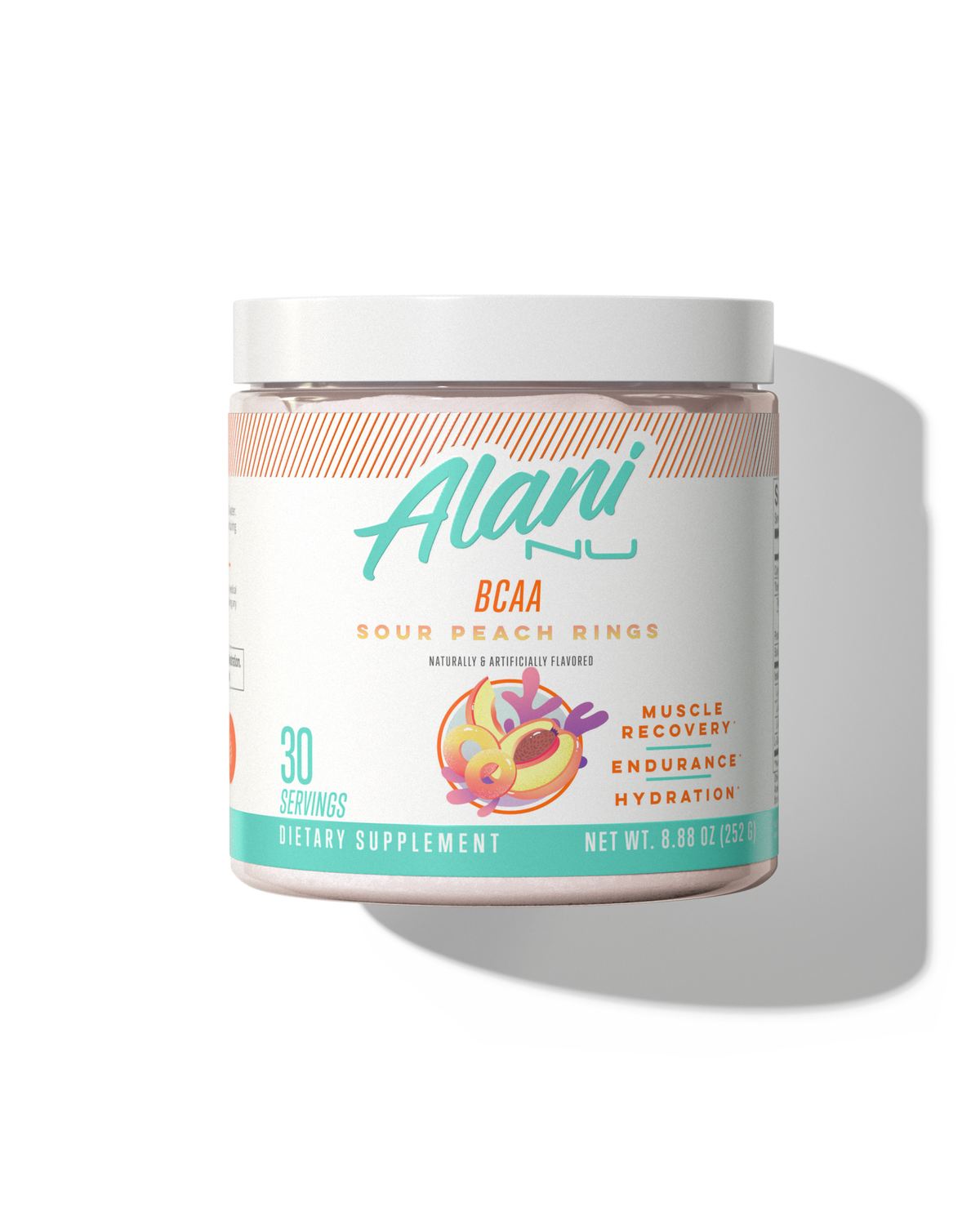 Alani Nu Sour Peach Rings BCAA, 30 Servings