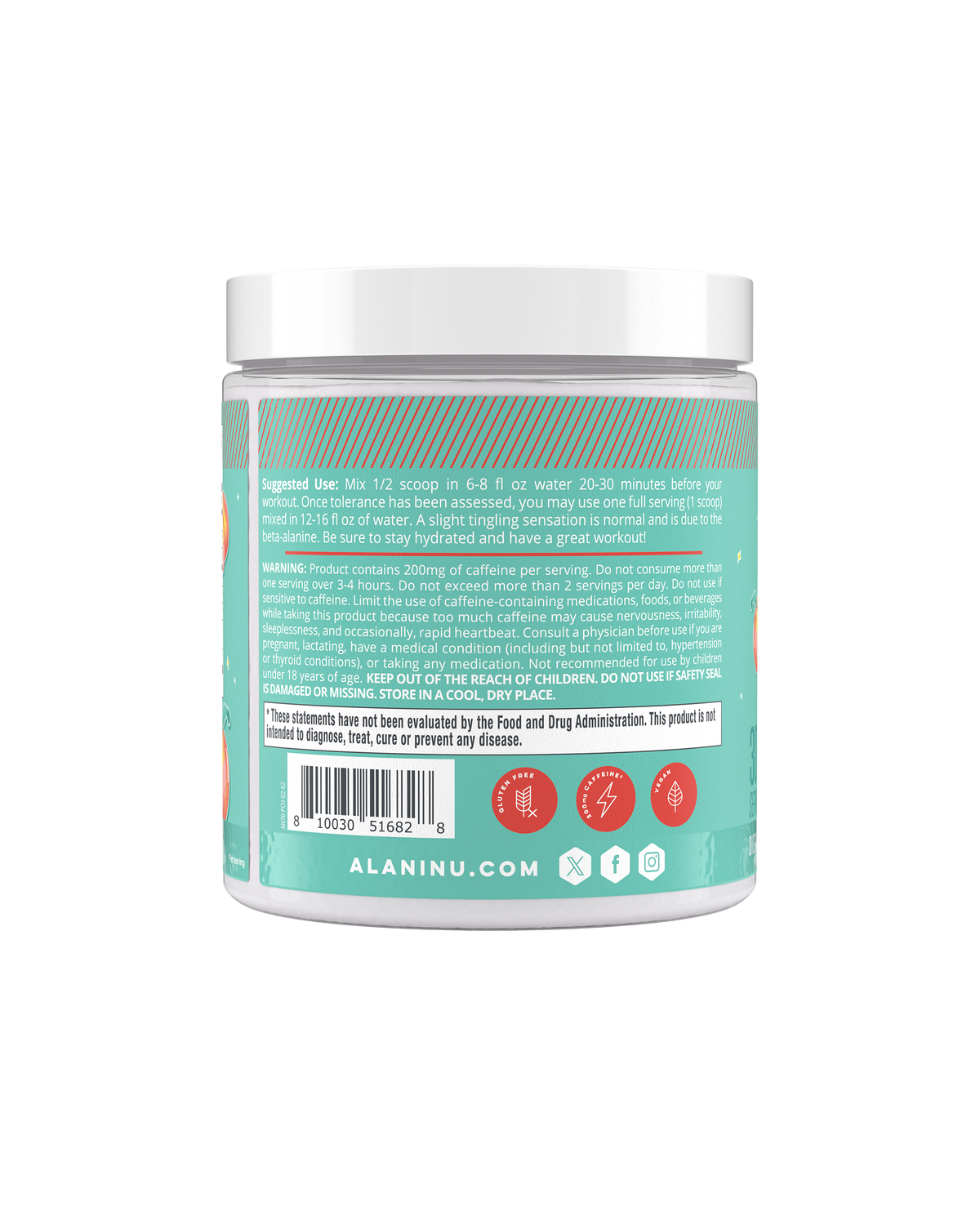Juicy Peach Pre-Workout - 30 Servings