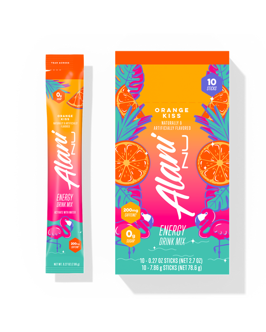 Orange Kiss Energy Sticks, 10-Pack
