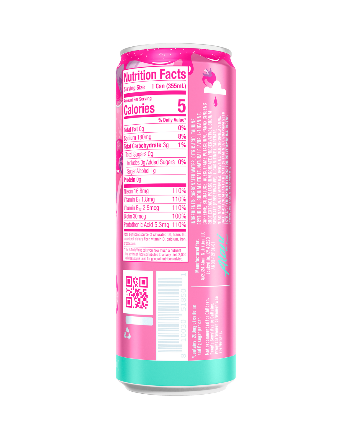 Pink Slush Energy Drink, 12-Pack