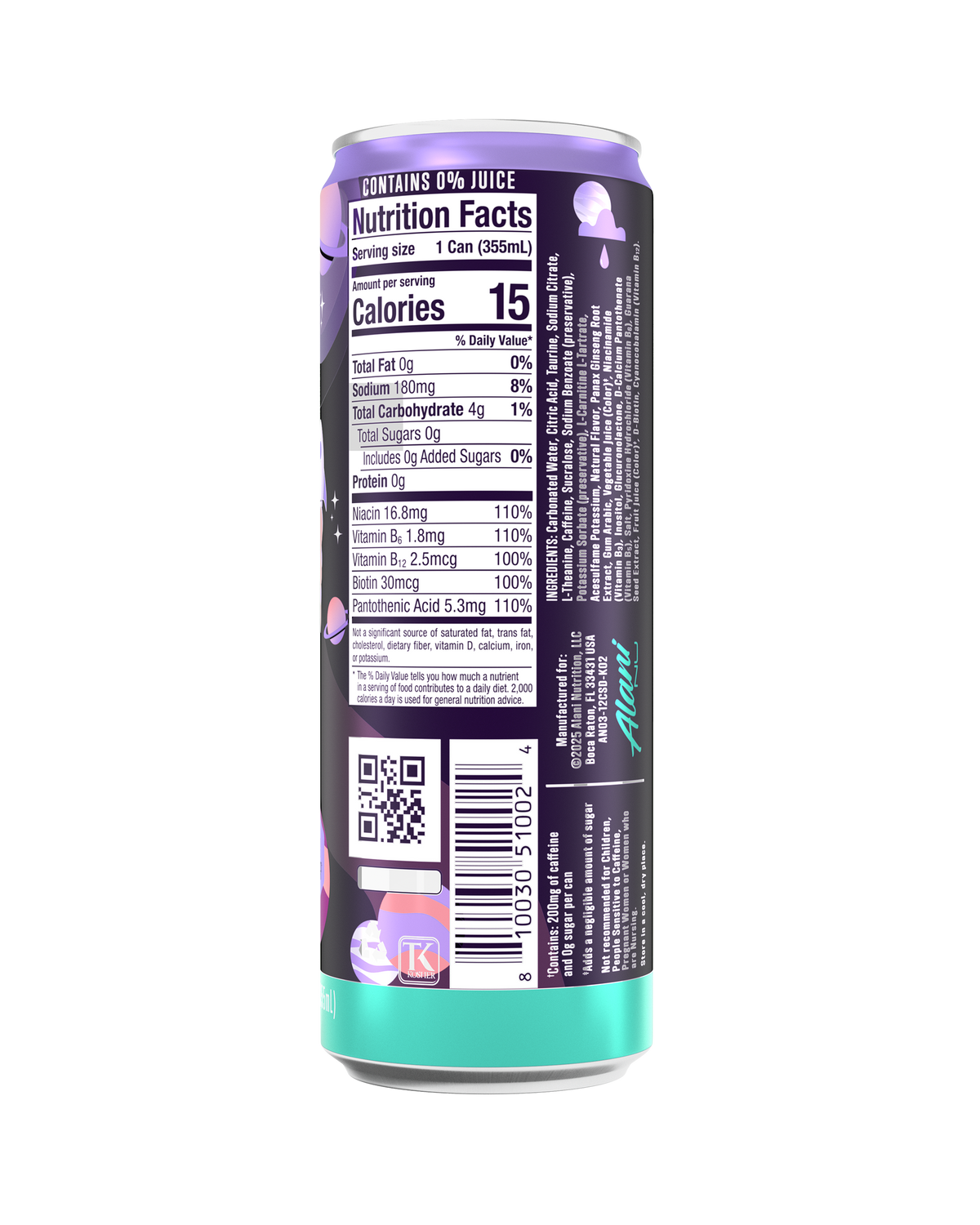 Alani Nu Cosmic Stardust Energy Drink, 12-Pack