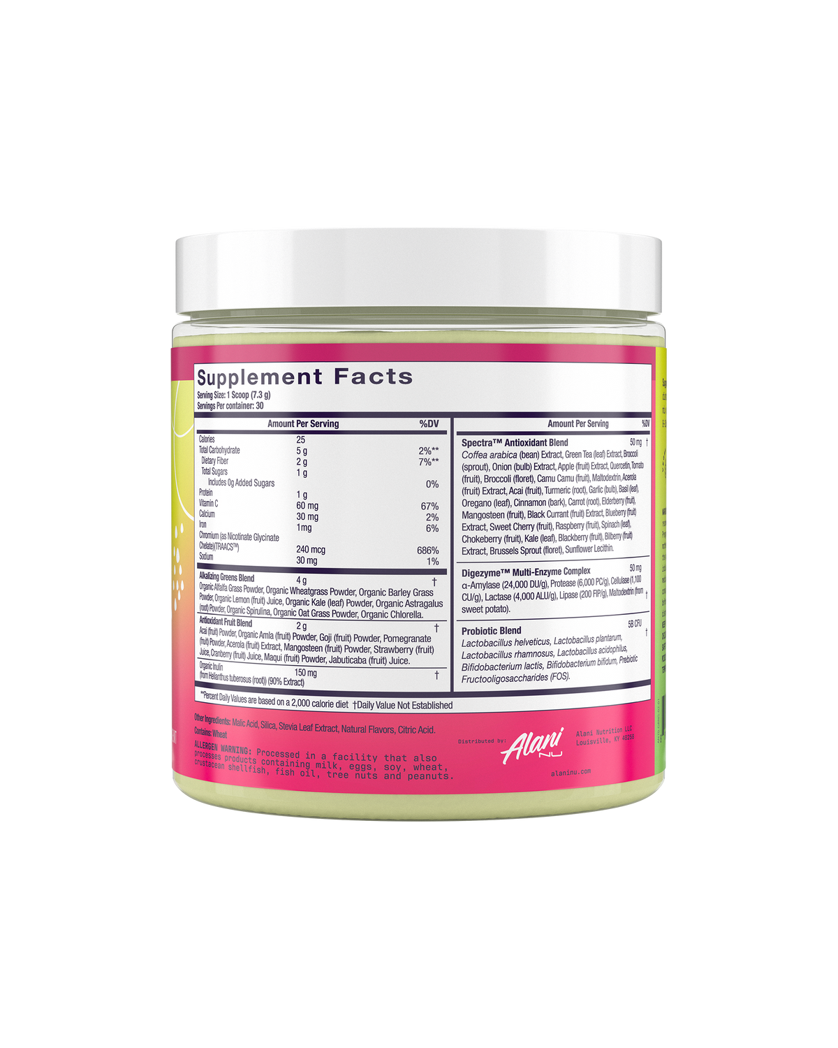 Alani Nu Wild Berry Super Greens, 30-Day Supply