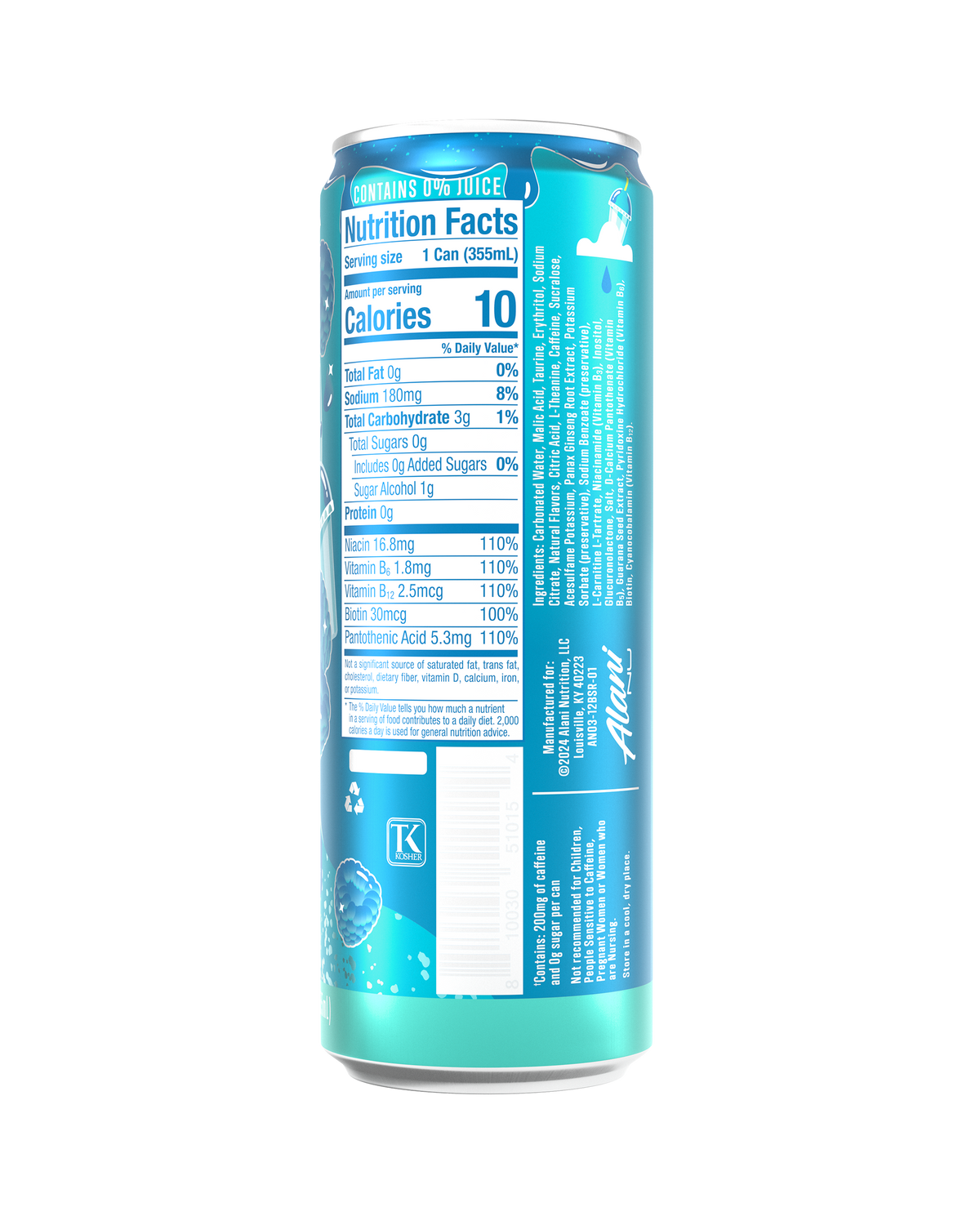 Blue Slush Energy Drink - 12-Pack
