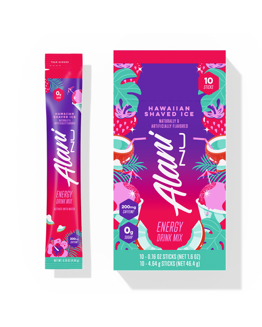 Alani Nu Hawaiian Shaved Ice Energy Sticks, 10-Pack