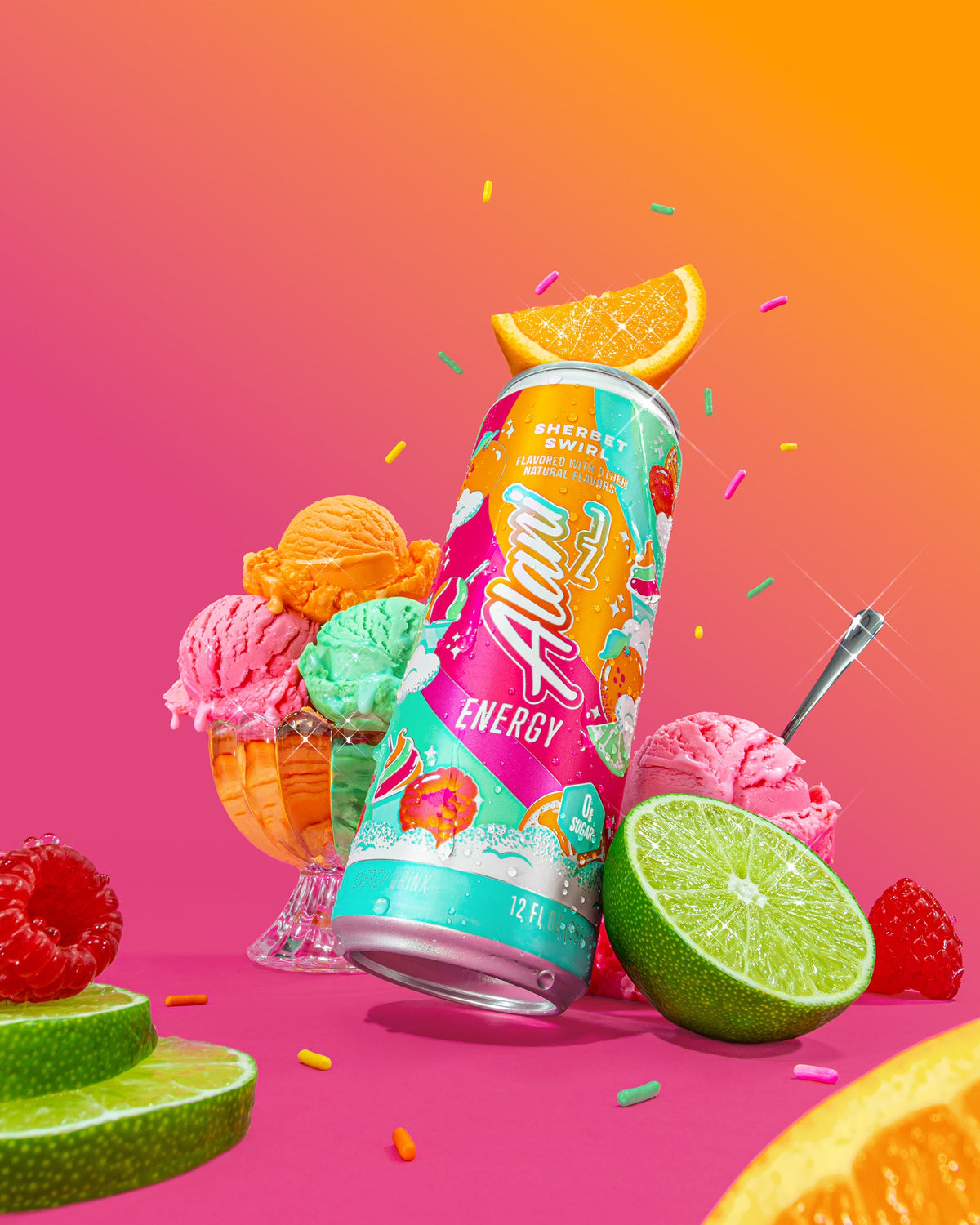 Sherbet Swirl Energy Drink - 12-Pack