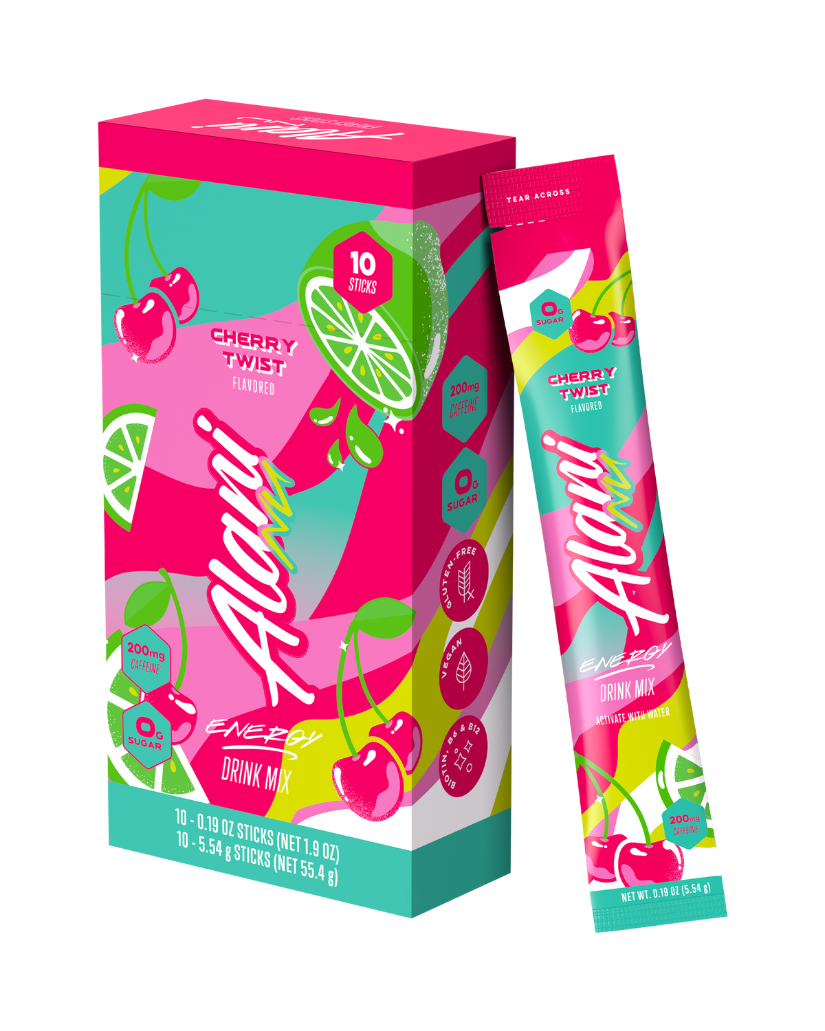 Alani Nu Cherry Twist Powdered Energy Mix, 10-Pack