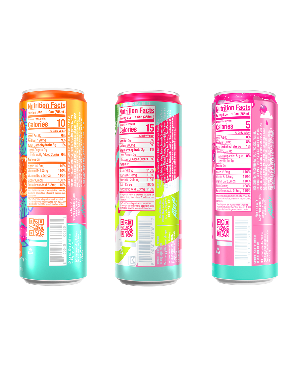 Alani Nu Sunkissed Energy Mix: Orange, Cherry & Pink Slush