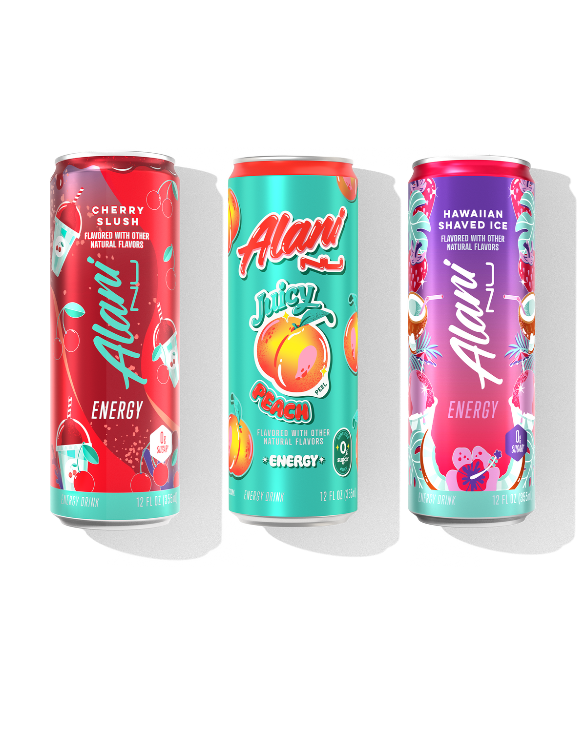Alani Nu Beach Blend Energy Pack: Cherry, Peach & Shaved Ice