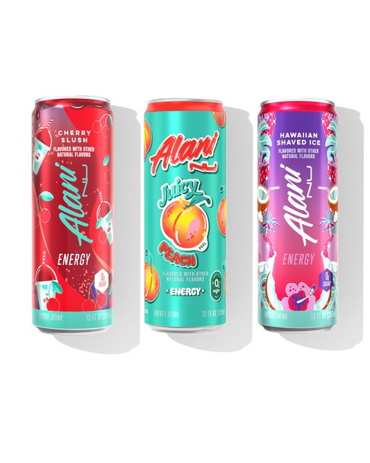 Alani Nu Beach Blend Energy Pack: Cherry, Peach & Shaved Ice